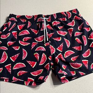Trunks Surf & Swim Co. Watermelon Print Swim Shorts Mens L
